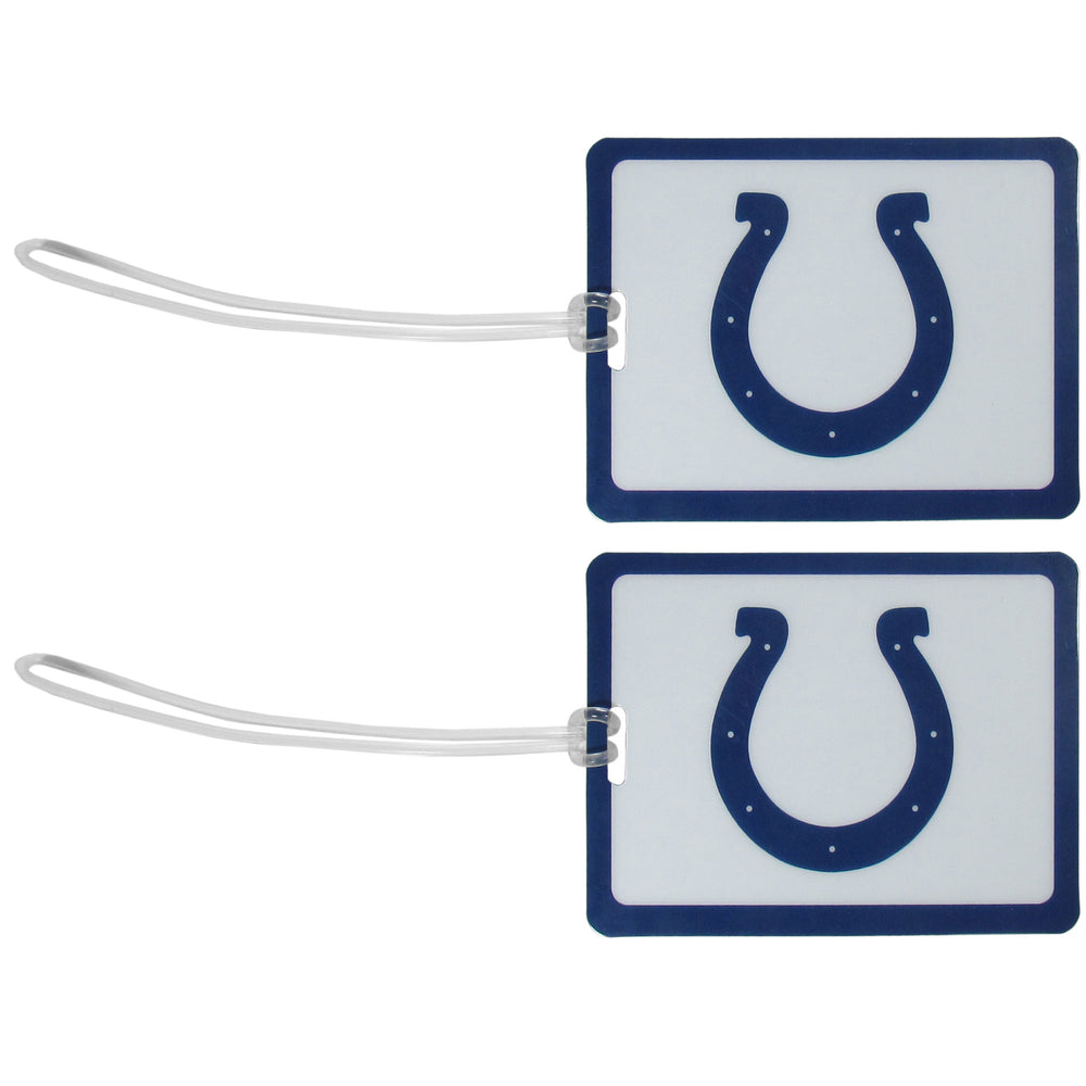 Indianapolis Colts Vinyl Luggage Tag, 2pk - Indianapolis Colts