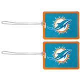 Miami Dolphins Vinyl Luggage Tag, 2pk - Miami Dolphins