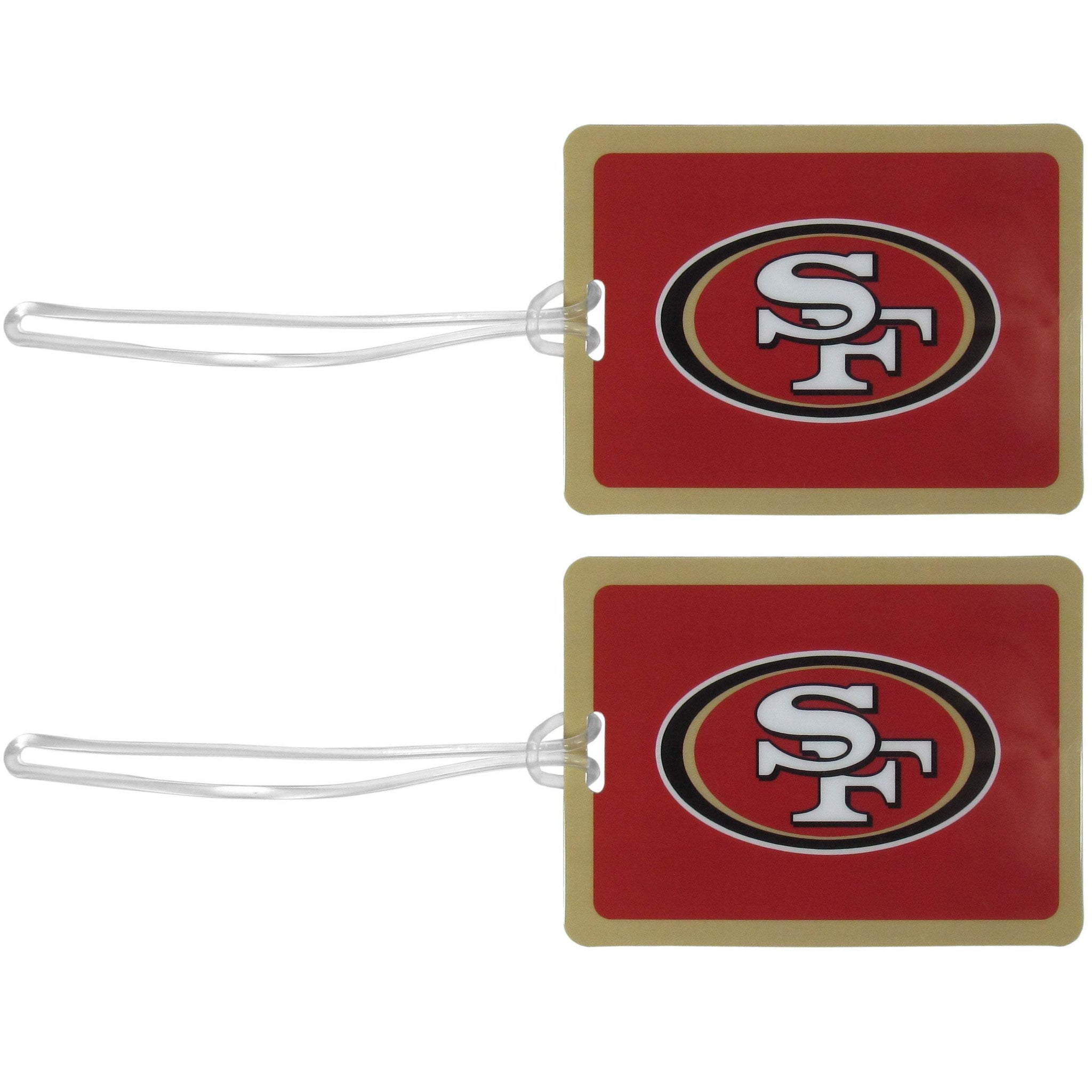 San Francisco 49ers Vinyl Luggage Tag, 2pk - San Francisco 49ers - Flyclothing LLC