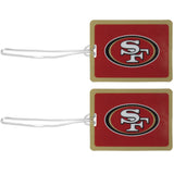 San Francisco 49ers Vinyl Luggage Tag, 2pk - San Francisco 49ers