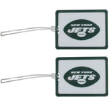 New York Jets Vinyl Luggage Tag, 2pk - New York Jets