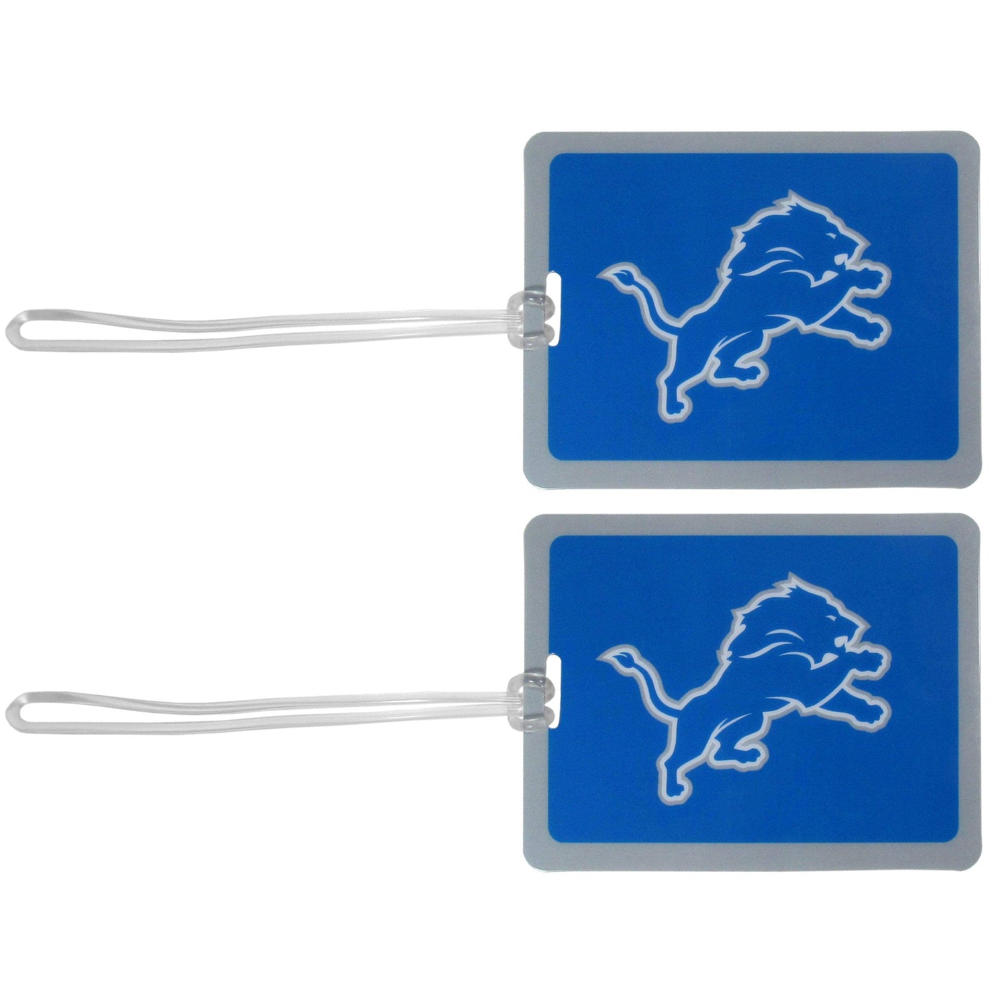 Detroit Lions Vinyl Luggage Tag, 2pk - Detroit Lions - Flyclothing LLC