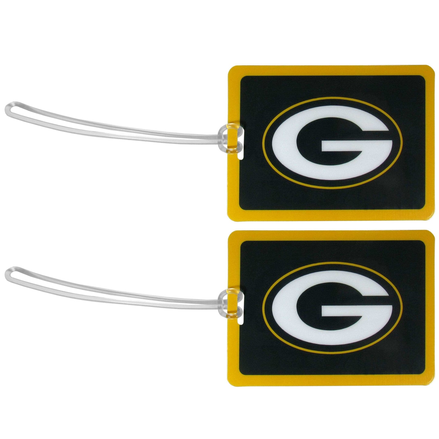 Green Bay Packers Vinyl Luggage Tag, 2pk - Green Bay Packers - Flyclothing LLC