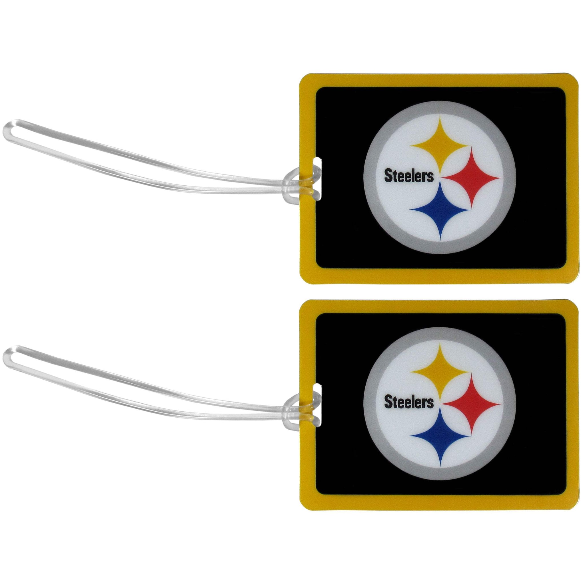Pittsburgh Steelers Vinyl Luggage Tag, 2pk - Pittsburgh Steelers - Flyclothing LLC