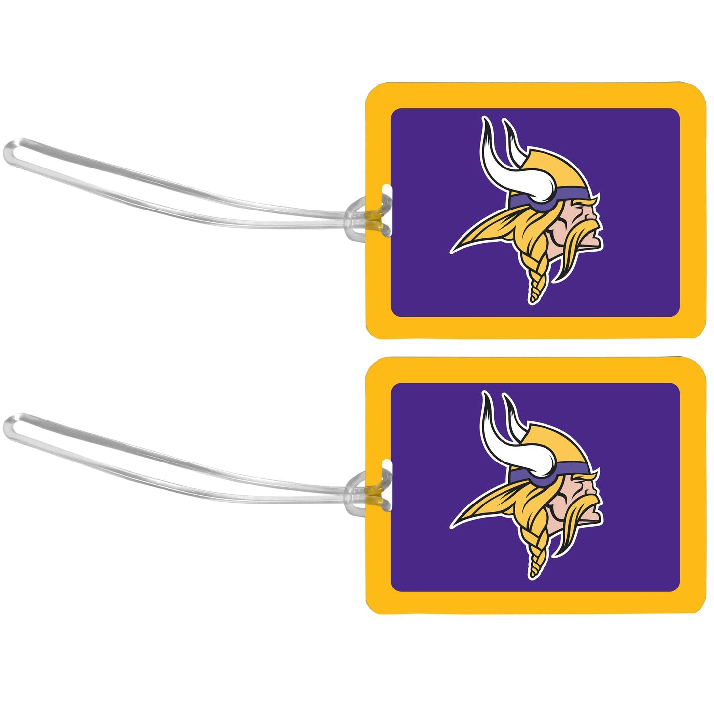 Minnesota Vikings Vinyl Luggage Tag, 2pk - Minnesota Vikings - Flyclothing LLC
