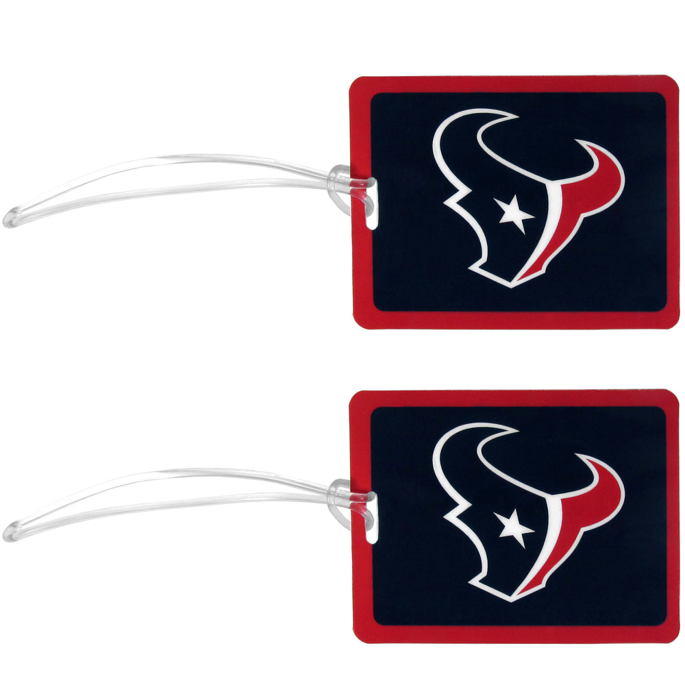 Houston Texans Vinyl Luggage Tag, 2pk - Houston Texans