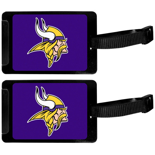 Minnesota Vikings Luggage Tag 2 pk - Minnesota Vikings - Flyclothing LLC