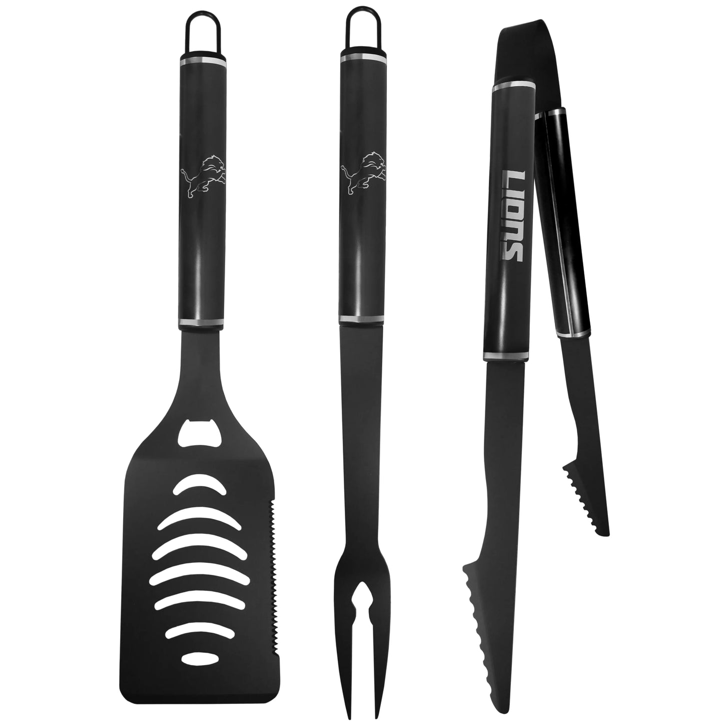 Detroit Lions 3 pc Monochromatic BBQ Set - Detroit Lions - Flyclothing LLC
