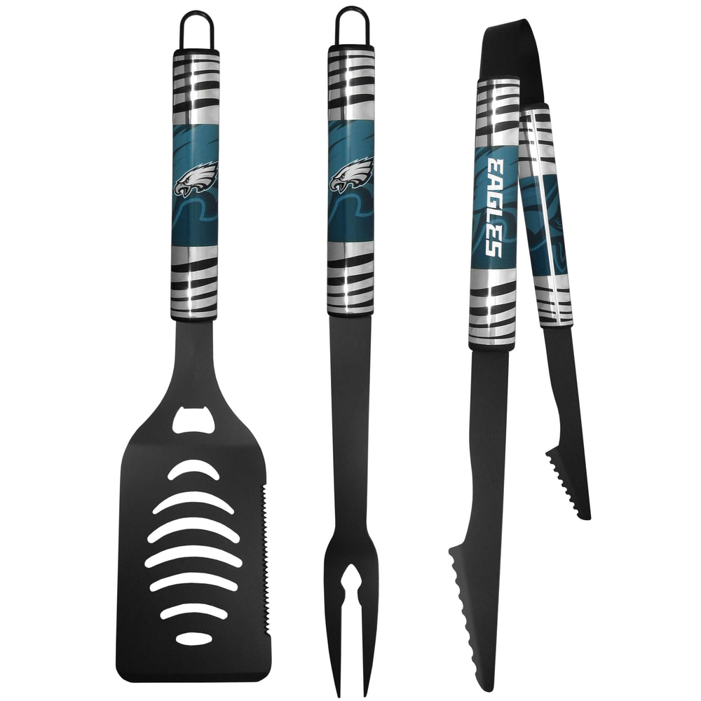 Philadelphia Eagles 3 pc Black Tailgater BBQ Set - Philadelphia Eagles - Flyclothing LLC