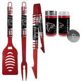 Atlanta Falcons 3pc Color BBQ Tools w/Salt & Pepper Shakers - Atlanta Falcons