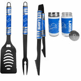 Detroit Lions 3pc Color BBQ Tools w/Salt & Pepper Shakers - Detroit Lions - Flyclothing LLC