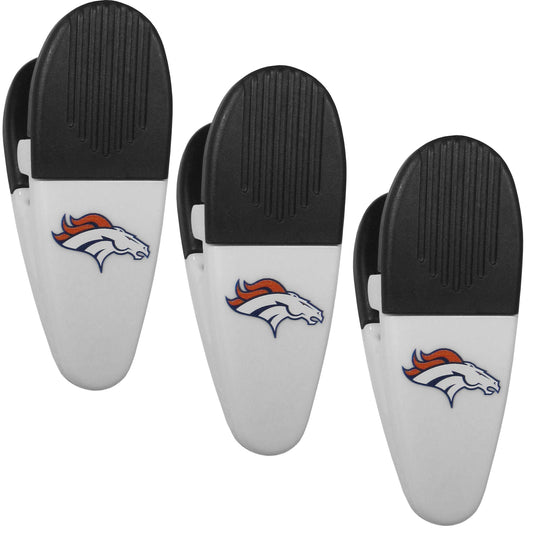 Denver Broncos Mini Chip Clip Magnets 3 pk - Denver Broncos - Flyclothing LLC