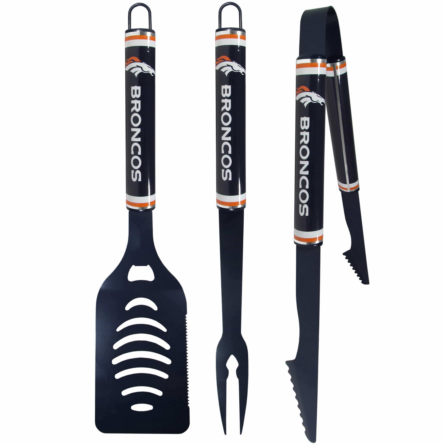 Denver Broncos 3 pc Color BBQ Tools - Denver Broncos - Flyclothing LLC