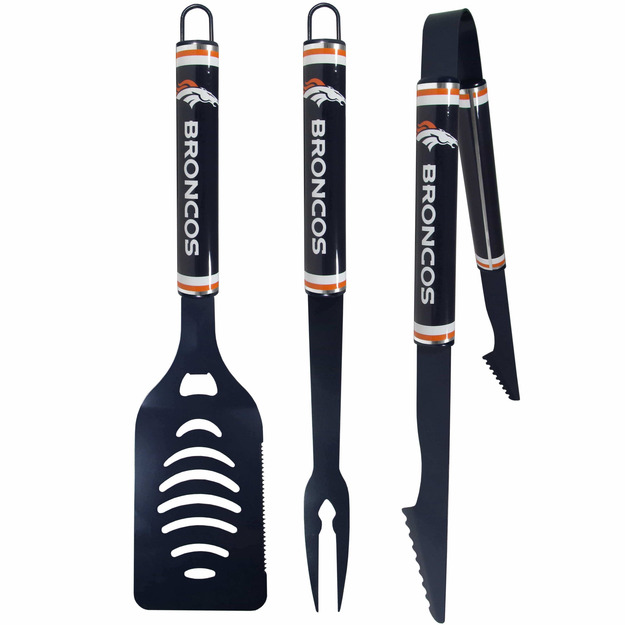 Denver Broncos 3 pc Color BBQ Tools - Denver Broncos - Flyclothing LLC