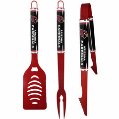 Arizona Cardinals 3 pc Color BBQ Tools - Arizona Cardinals