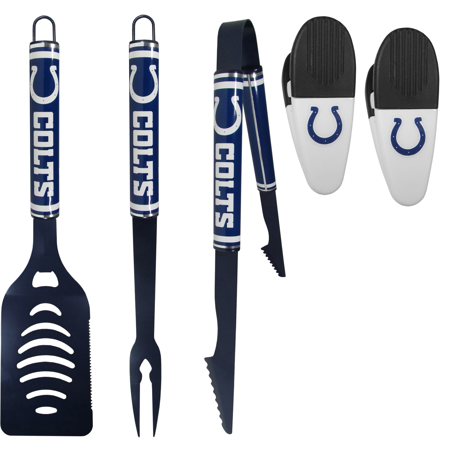 Indianapolis Colts 3 pc Logo BBQ Tools w/Chip Clips