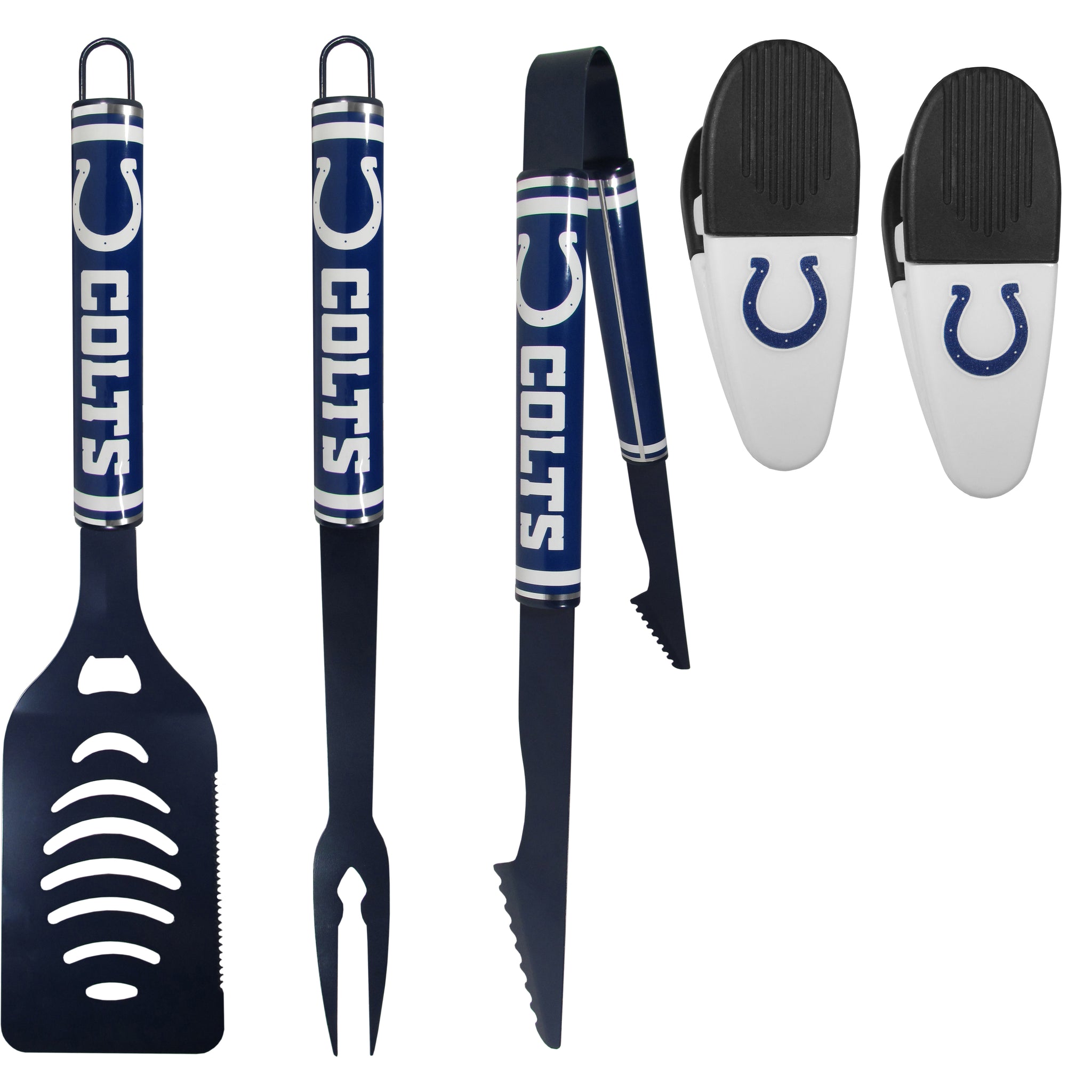 Indianapolis Colts 3 pc Logo BBQ Tools w/Chip Clips