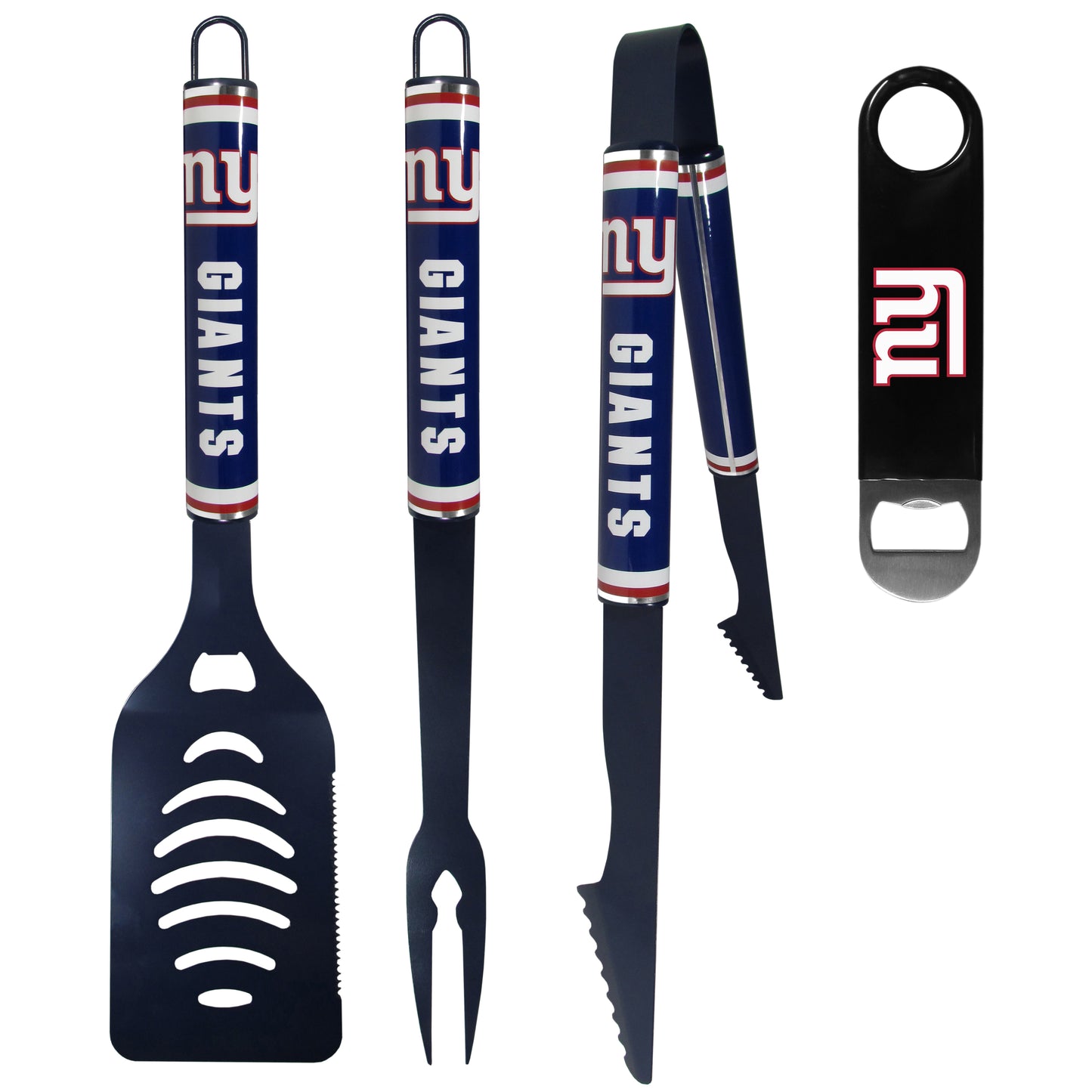 New York Giants 3 pc Logo BBQ Tools w/Bottle Opener