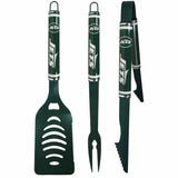 New York Jets 3 pc Color BBQ Tools - New York Jets
