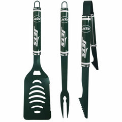 New York Jets 3 pc Color BBQ Tools - New York Jets