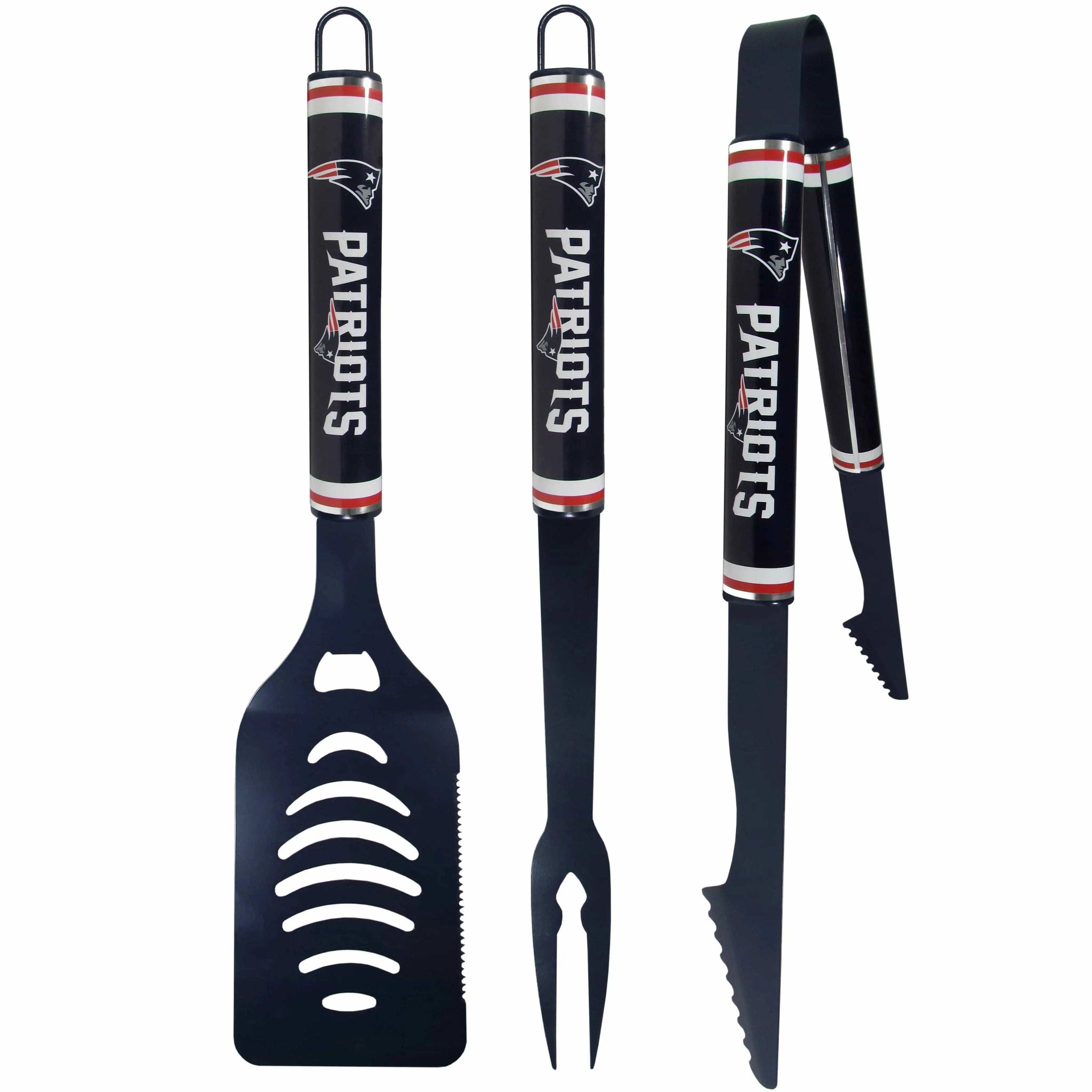 New England Patriots 3 pc Color BBQ Tools - New England Patriots - Flyclothing LLC