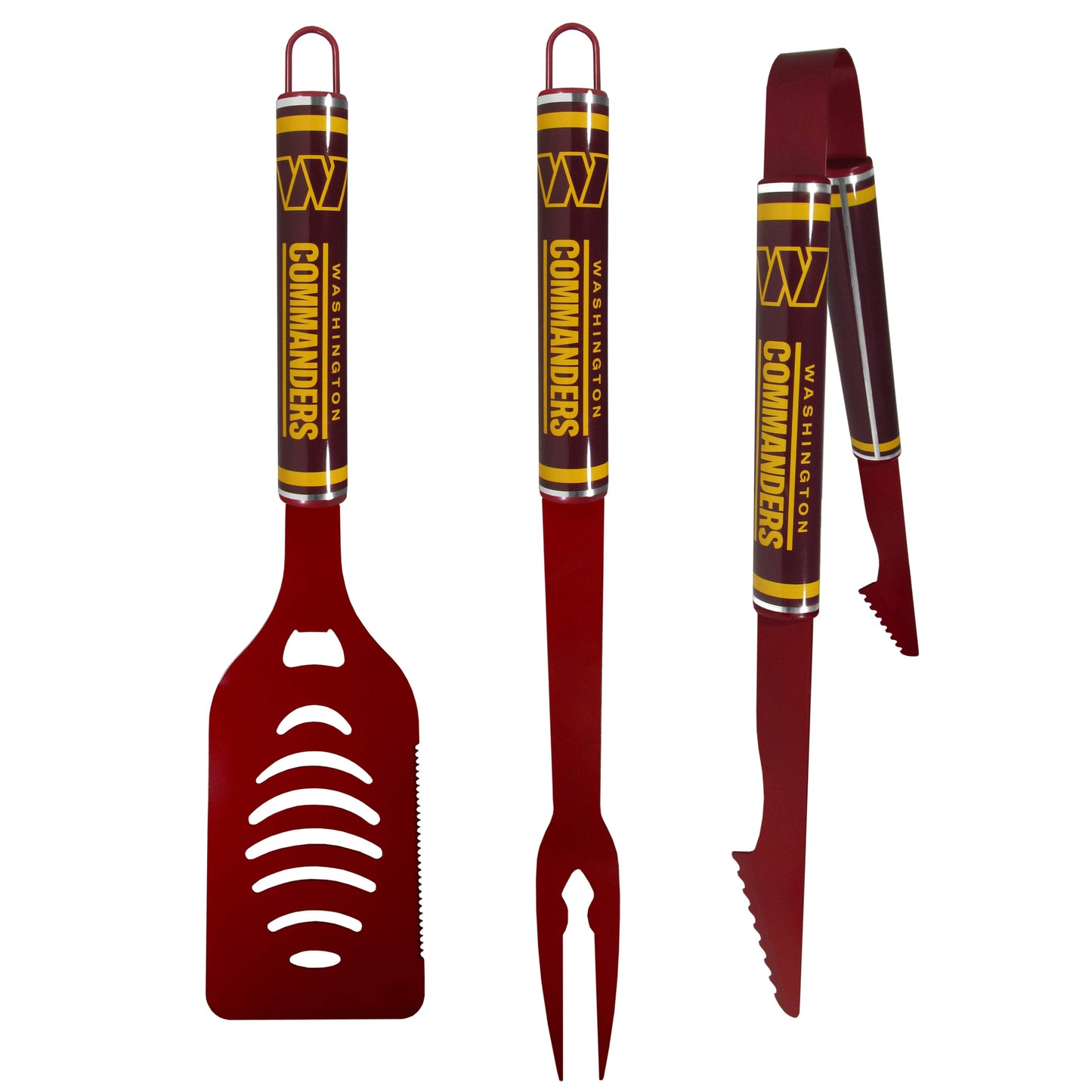 Washington Commanders 3 pc Color BBQ Tools - Washington Commanders - Flyclothing LLC