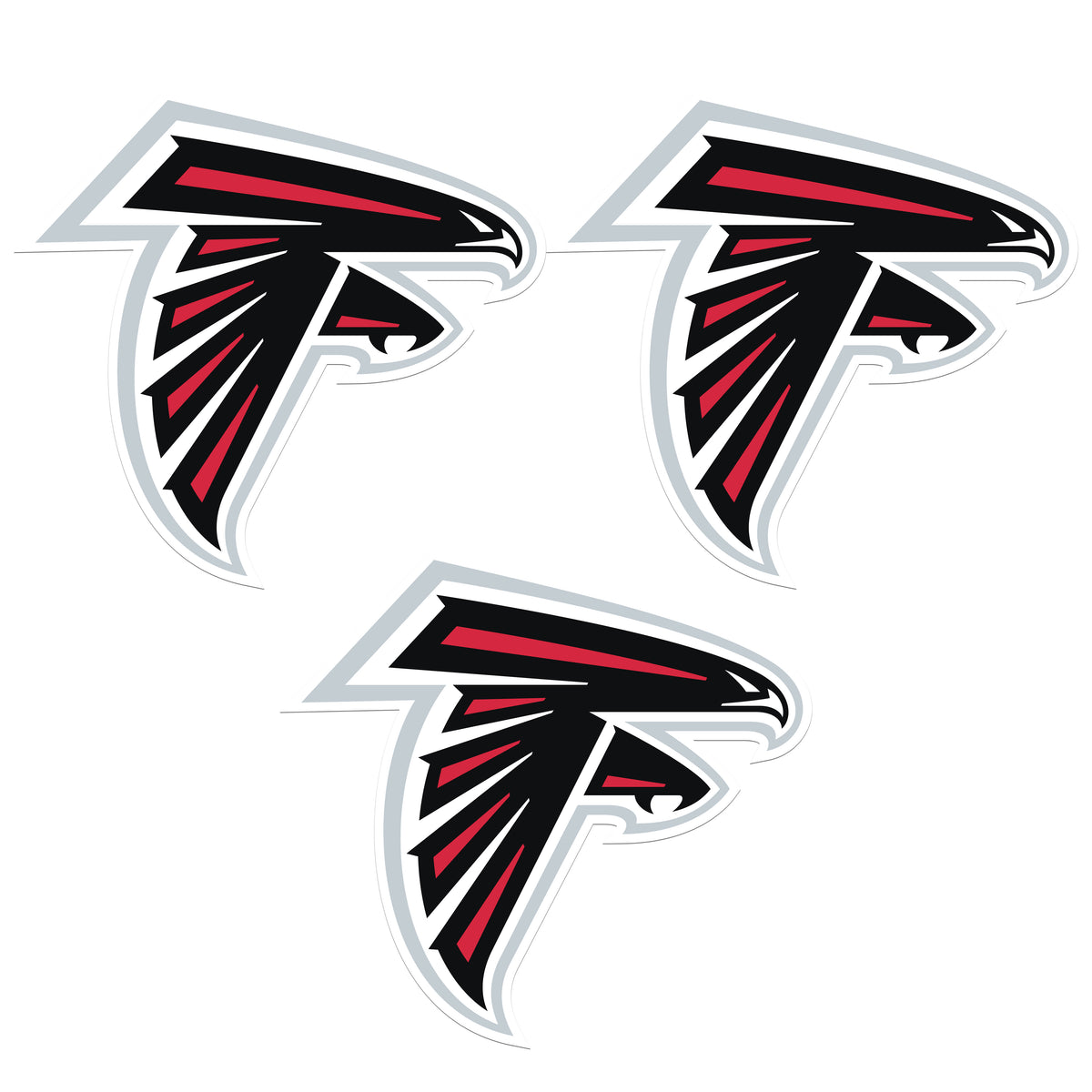 Atlanta Falcons Auto Decal 3 Pack