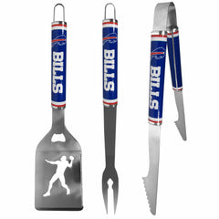 Buffalo Bills 3 pc Steel BBQ Tool Set - Buffalo Bills