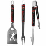 Tampa Bay Buccaneers 3 pc Steel BBQ Tool Set - Tampa Bay Buccaneers