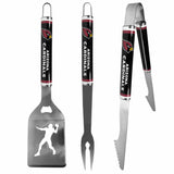 Arizona Cardinals 3 pc Steel BBQ Tool Set - Arizona Cardinals