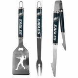 Philadelphia Eagles 3 pc Steel BBQ Tool Set - Philadelphia Eagles
