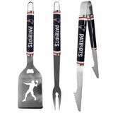 New England Patriots 3 pc Steel BBQ Tool Set - New England Patriots - Flyclothing LLC