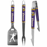 Minnesota Vikings 3 pc Steel BBQ Tool Set - Minnesota Vikings - Flyclothing LLC