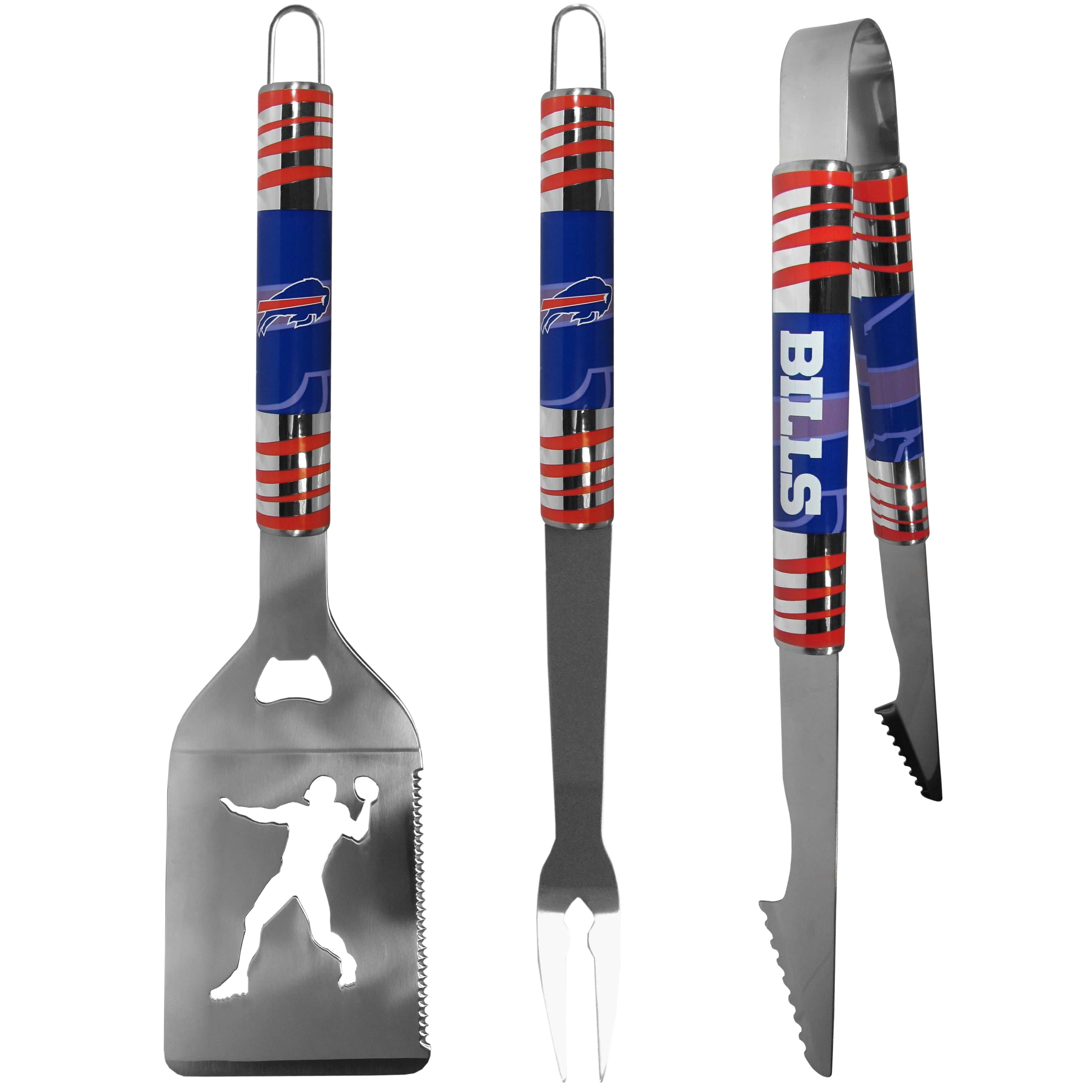 Buffalo Bills 3 pc Tailgater BBQ Tools - Buffalo Bills