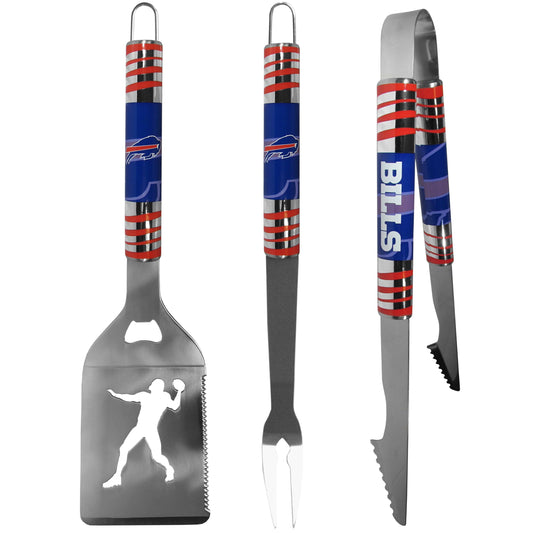 Buffalo Bills 3 pc Tailgater BBQ Tools - Buffalo Bills