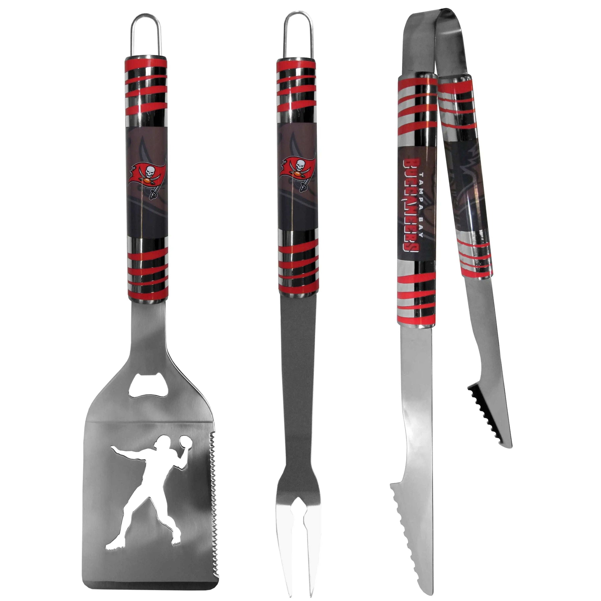 Tampa Bay Buccaneers 3 pc Tailgater BBQ Tools - Tampa Bay Buccaneers - Flyclothing LLC