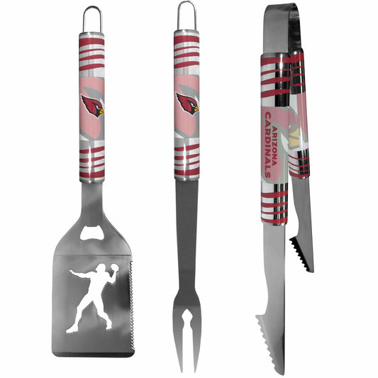 Arizona Cardinals 3 pc Tailgater BBQ Tools - Arizona Cardinals