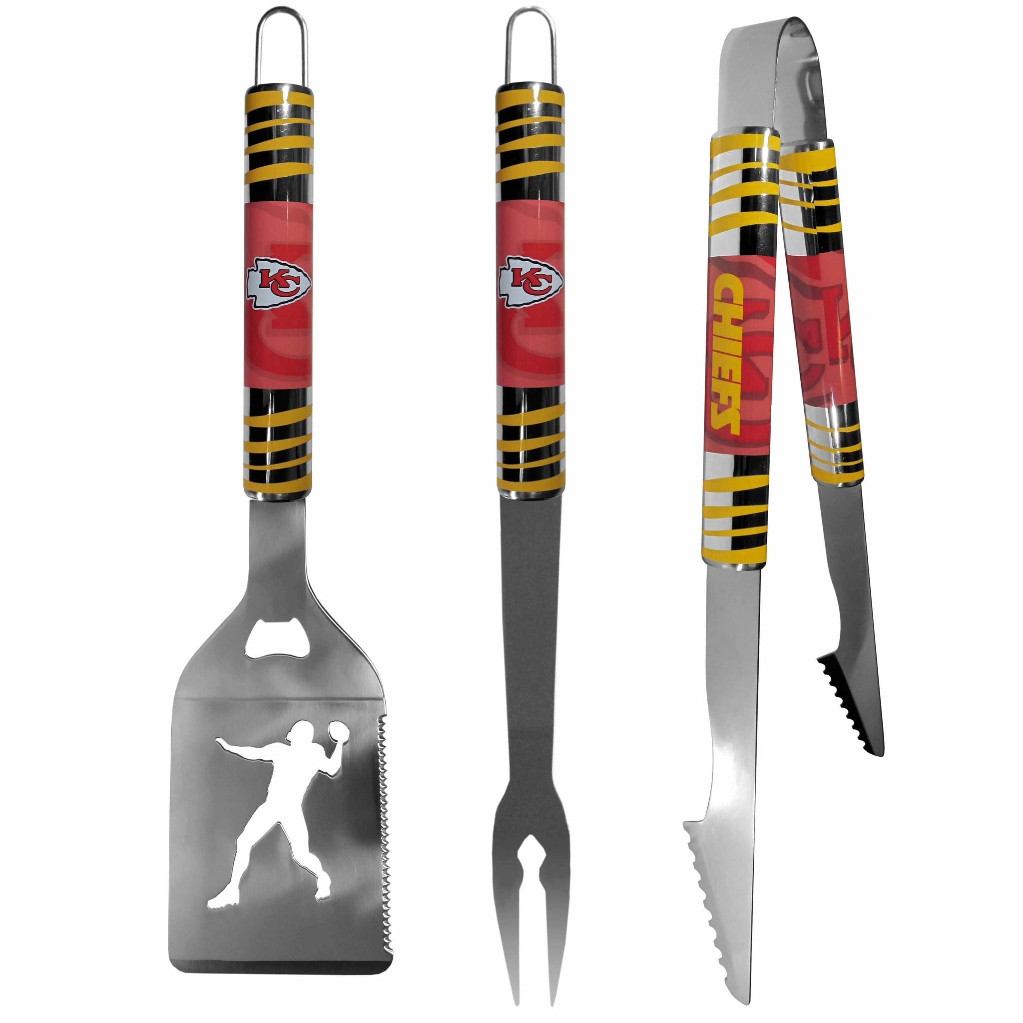 Kansas City Chiefs 3 pc Tailgater BBQ Tools - Kansas City Chiefs - Flyclothing LLC