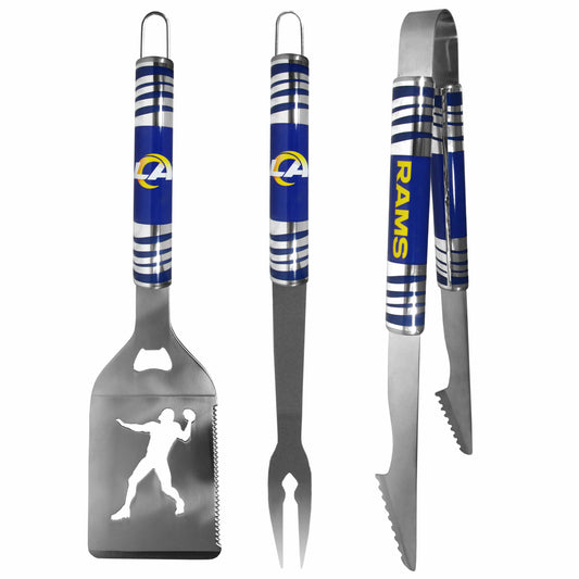 Los Angeles Rams 3 pc Tailgater BBQ Tools - Los Angeles Rams