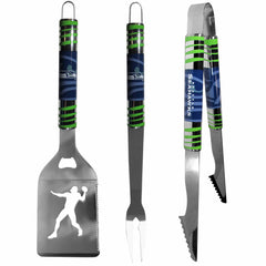 Seattle Seahawks 3 pc Tailgater BBQ Tools - Seattle Seahawks