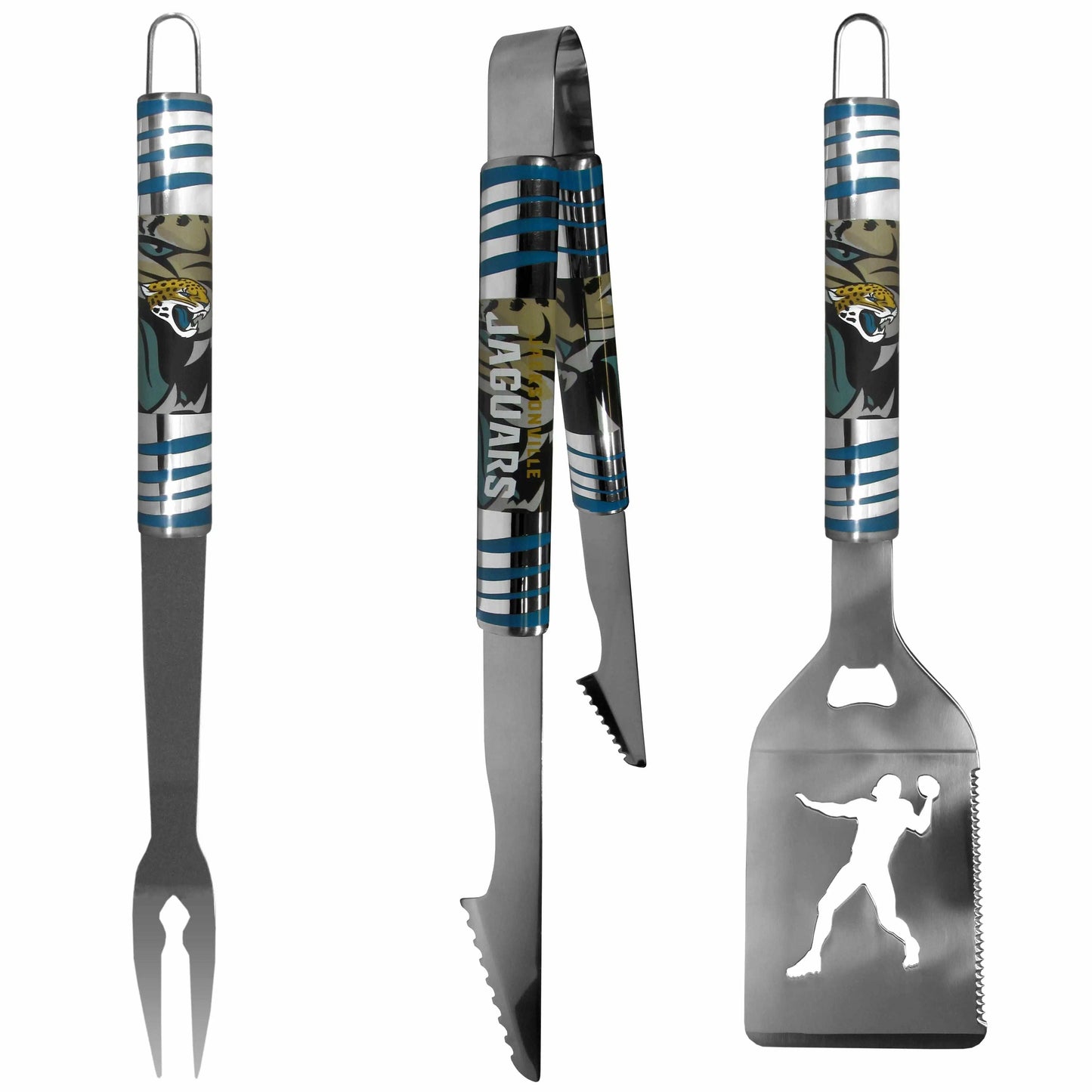 Jacksonville Jaguars 3 pc Tailgater BBQ Tools - Jacksonville Jaguars - Flyclothing LLC