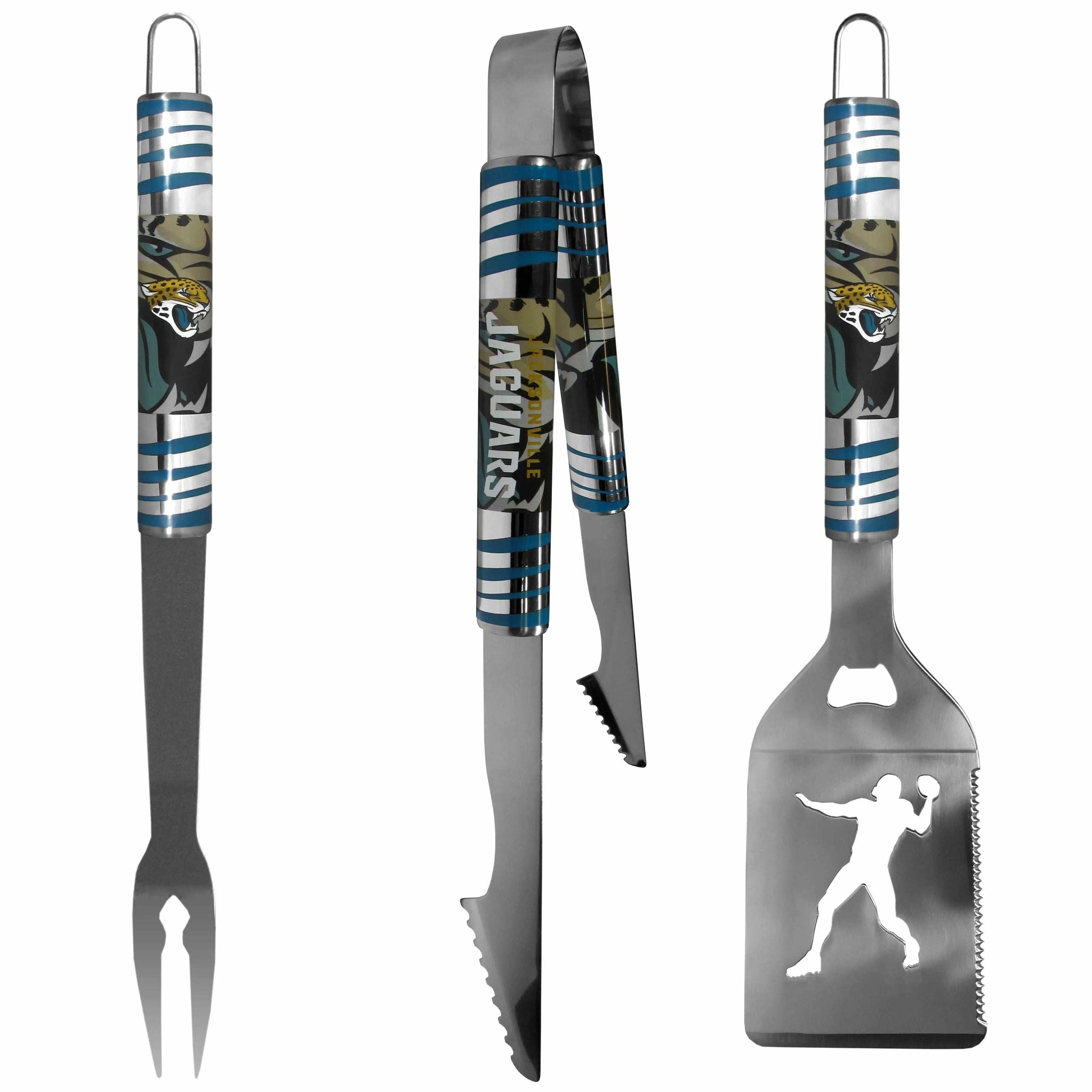 Jacksonville Jaguars 3 pc Tailgater BBQ Tools - Jacksonville Jaguars - Flyclothing LLC