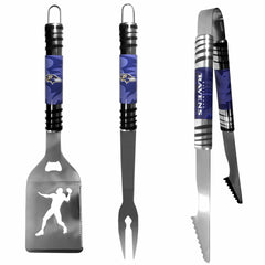 Baltimore Ravens 3 pc Tailgater BBQ Tools - Baltimore Ravens