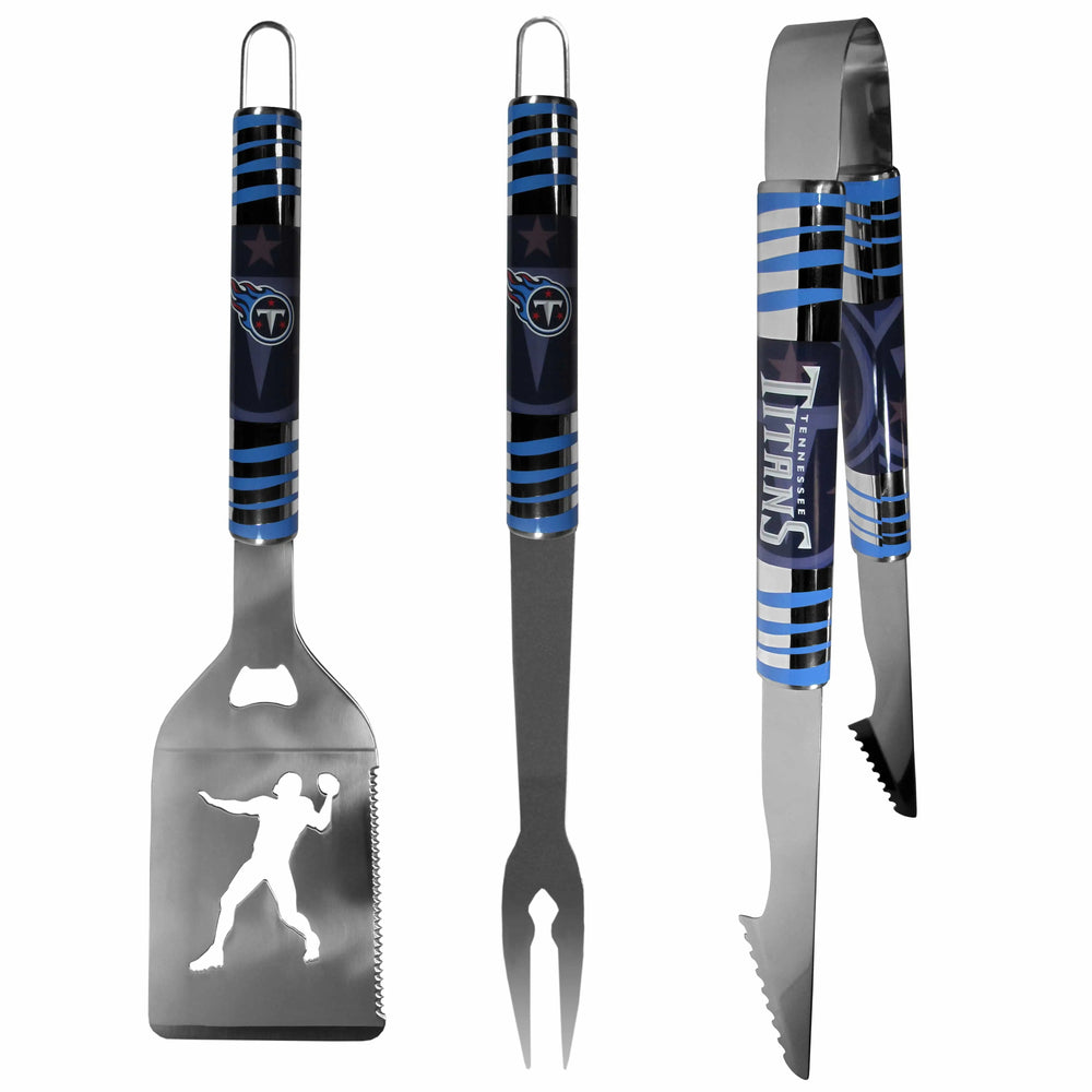 Tennessee Titans 3 pc Tailgater BBQ Tools - Tennessee Titans