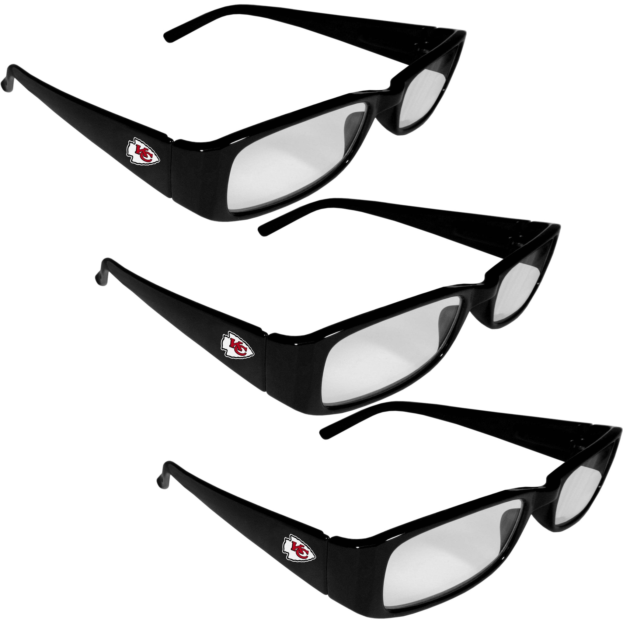 Kansas City Chiefs Reading Glasses 3pk - Kansas City Chiefs - Flyclothing LLC