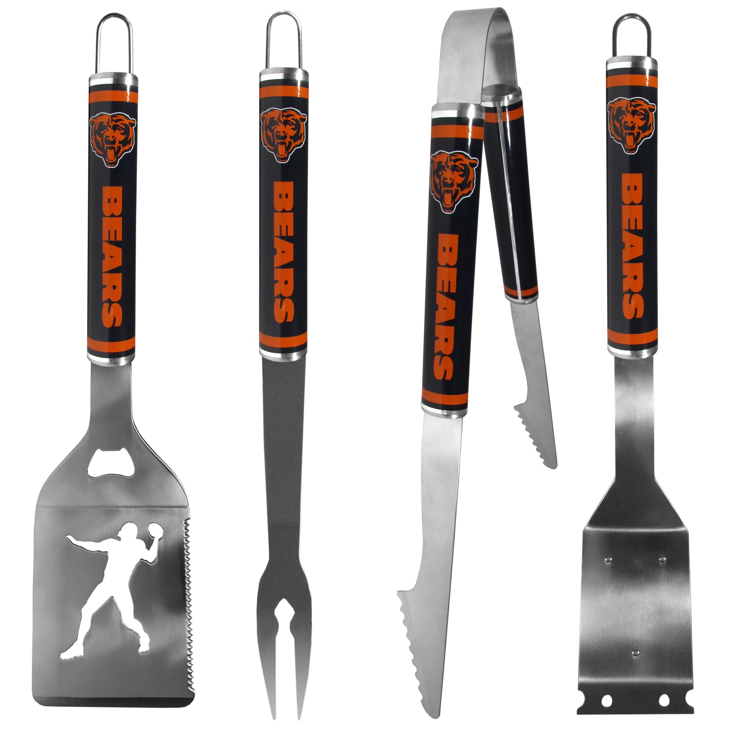 Chicago Bears 4 pc Logo Grill Tool Set