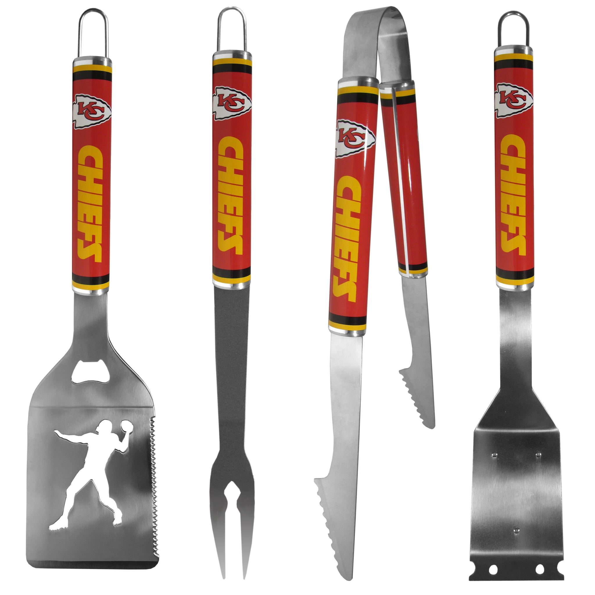 Kansas City Chiefs 4 pc Logo Grill Tool Set