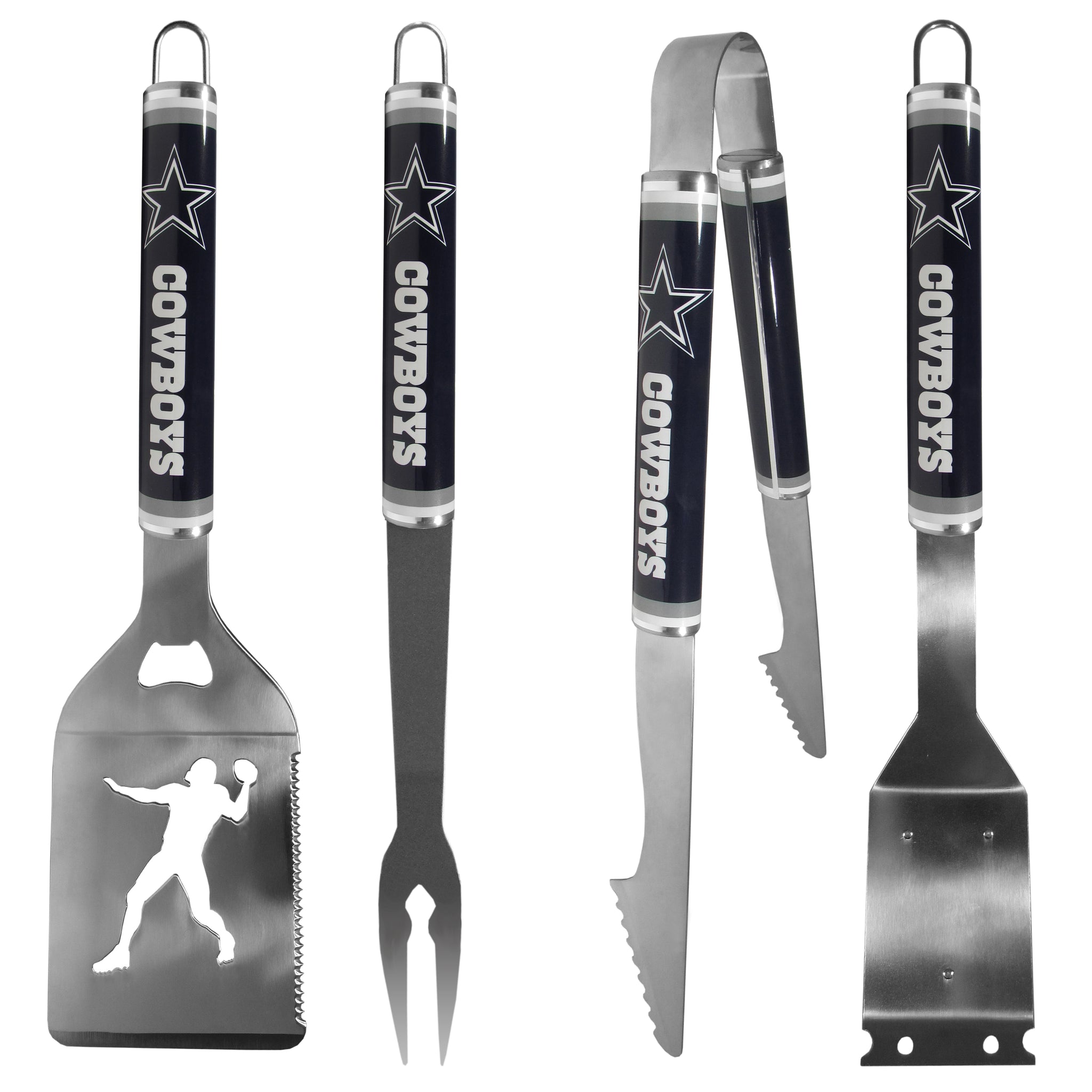 Dallas Cowboys 4 pc Logo Grill Tool Set