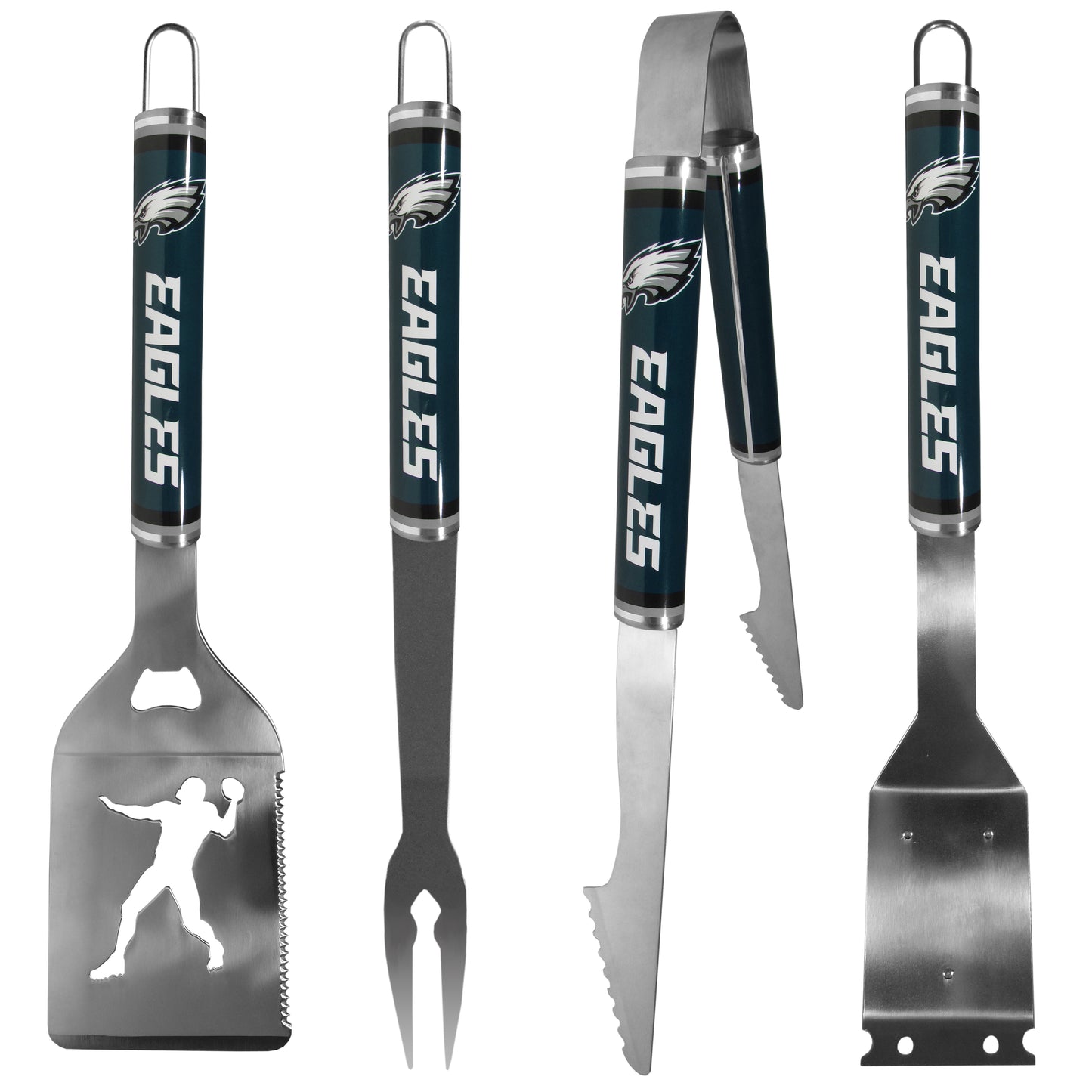 Philadelphia Eagles 4 pc Logo Grill Tool Set
