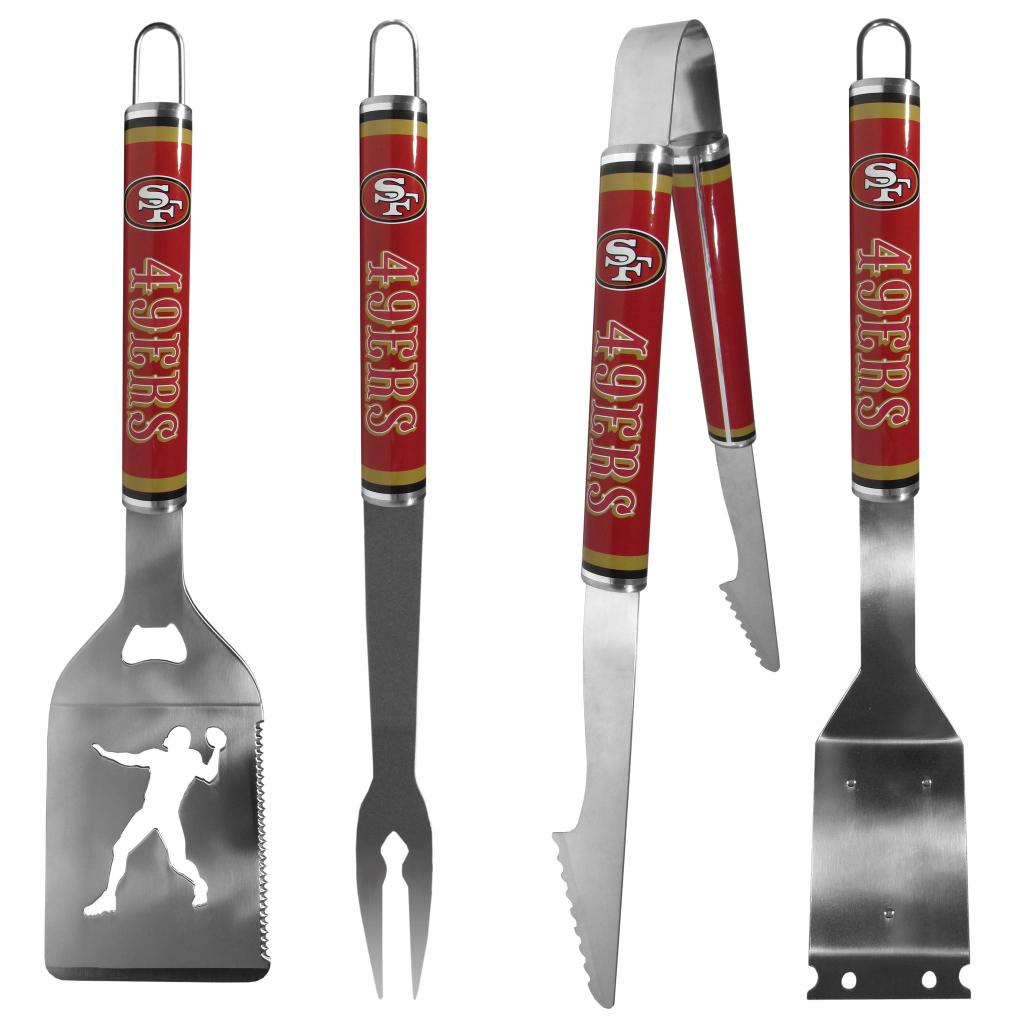 San Francisco 49ers 4 pc Logo Grill Tool Set